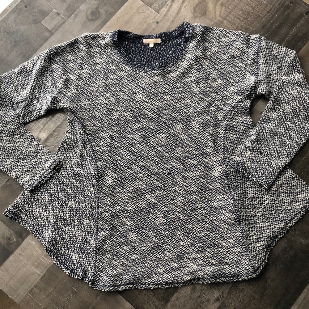 Anthropologie Bordeaux swing sweater